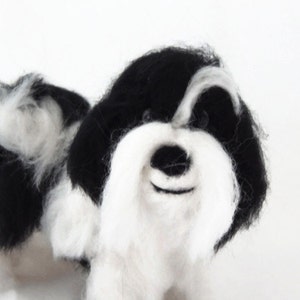 Custom Needle Felt Dog Handmade To Order. Example Havanese Sculpture or Tibetan Terrier image 5