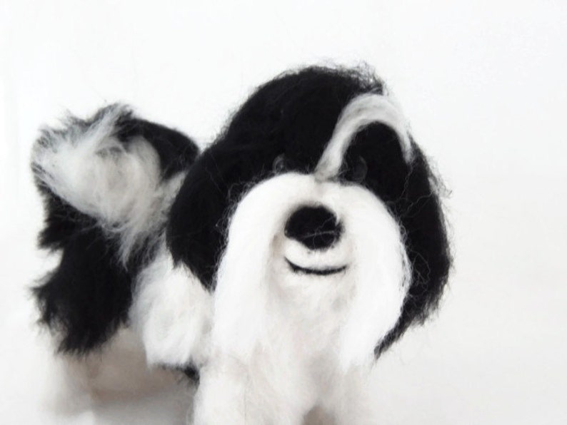 Custom Needle Felt Dog Handmade To Order. Example Havanese Sculpture or Tibetan Terrier image 5