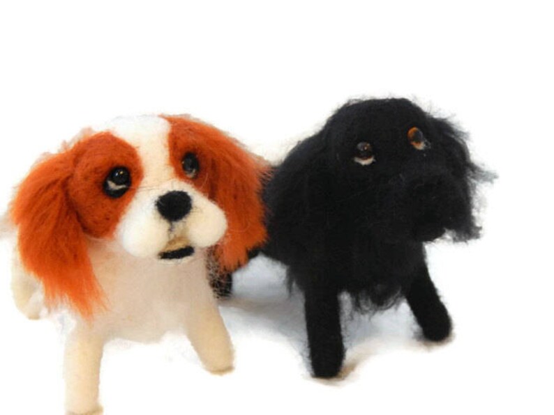 Two custom Needle felt sighthound art by BenMcFuzzylugs image 3