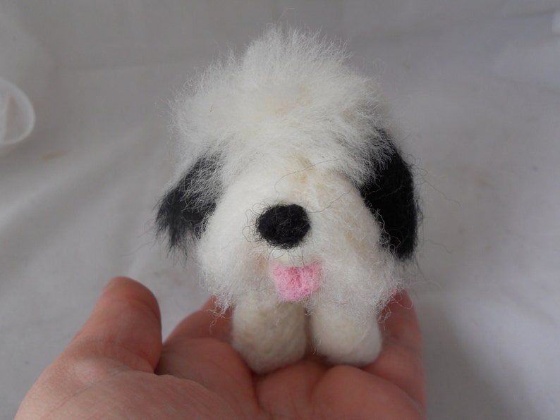 Custom needle felted Tibetan terrier needle felted origonal puppy soft sculpture. image 4