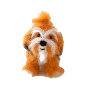 Custom Needle Felt Dog Handmade To Order. Example Havanese Sculpture or Tibetan Terrier image 4