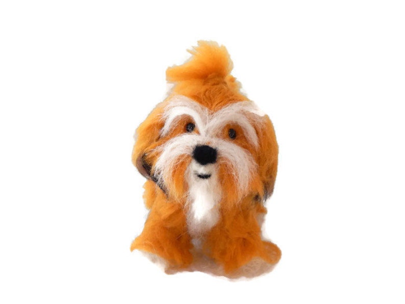 Custom Needle Felt Dog Handmade To Order. Example Havanese Sculpture or Tibetan Terrier image 4