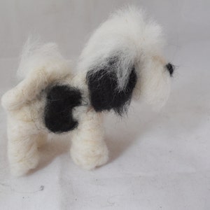 Custom needle felted Tibetan terrier needle felted origonal puppy soft sculpture. image 1