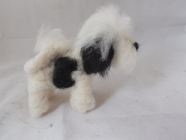 Custom needle felted Tibetan terrier needle felted origonal puppy soft sculpture. image 1