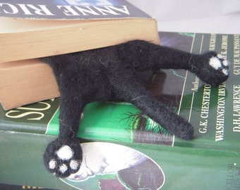 Cat Lovers Gift -  black cat bookmark