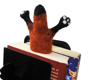 Red Fox Bookmark - Needle felted Paperclip Bookmark - Unique Animal Lovers Gift