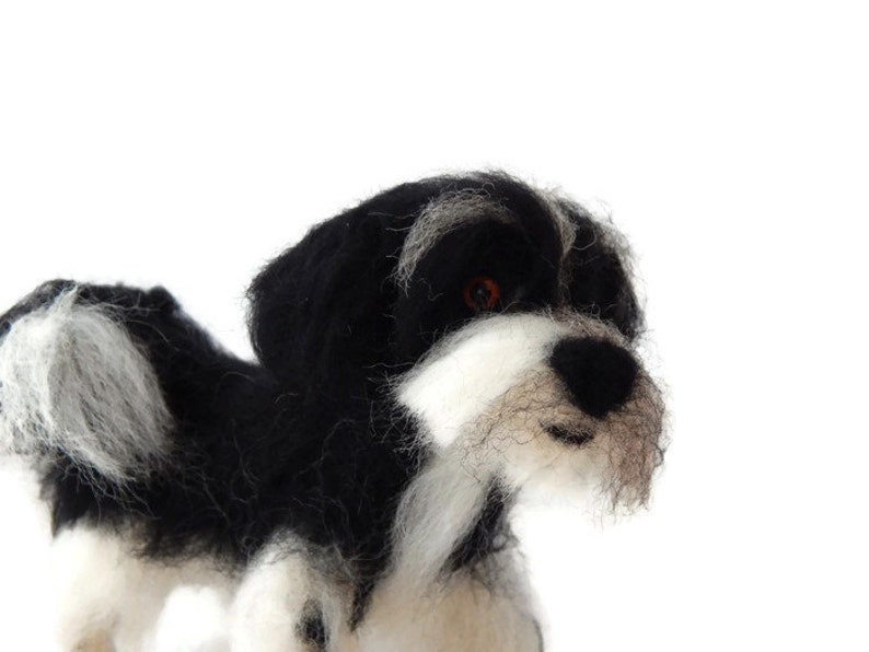 Custom Needle Felt Dog Handmade To Order. Example Havanese Sculpture or Tibetan Terrier image 3