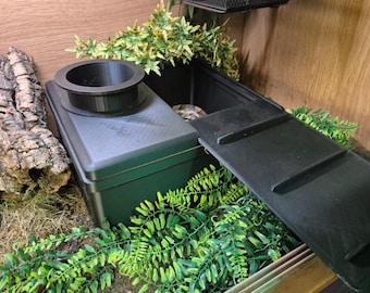 Fossorial Hide with Entrance/ Burrow hide for boes corn snakes
