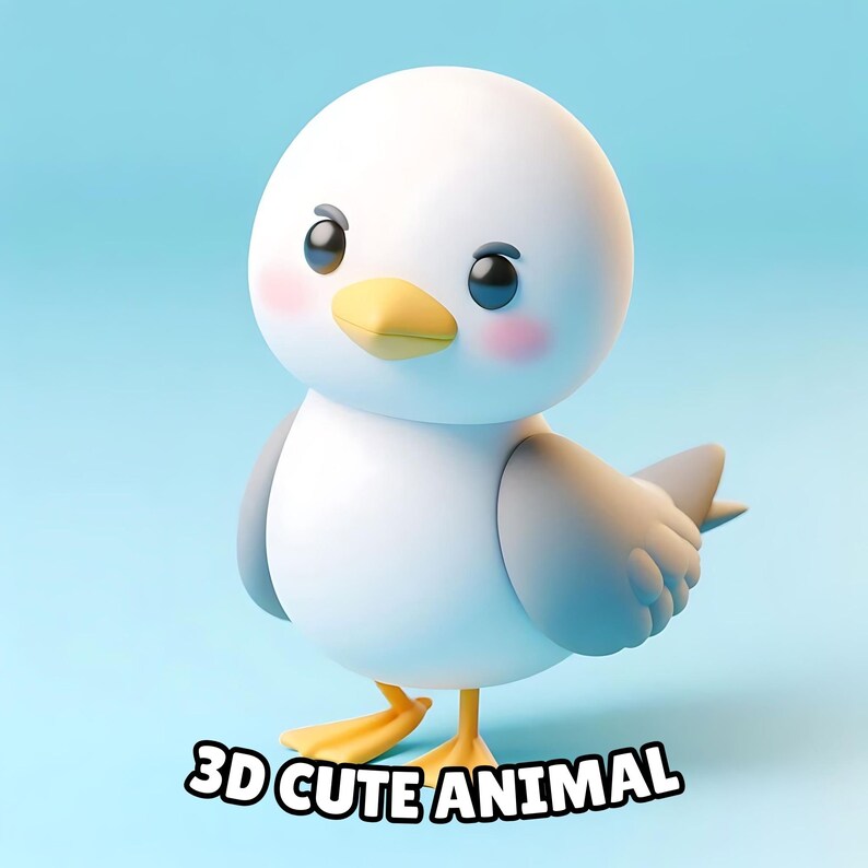 Custom Cute 3d Model Character, 3d Cute Animal, 3d Printing, 3d ...