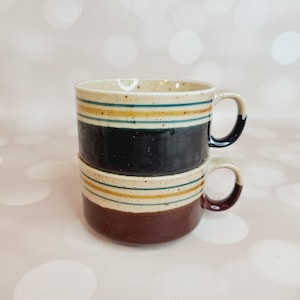Vintage Speckled Mugs Set of 2