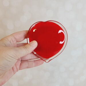 Vintage Heart Paper Weight, Glass