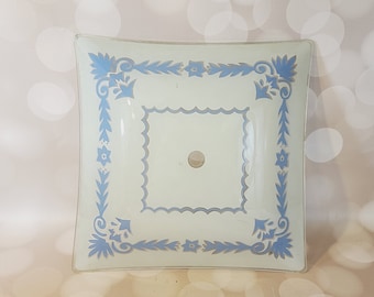 Vintage Glass Shade, Square
