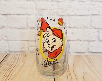 Vintage Alvin and the Chipmunks Glass