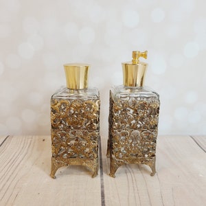 Vintage Perfume Bottle Set of 2