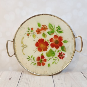 Vintage Floral Tray