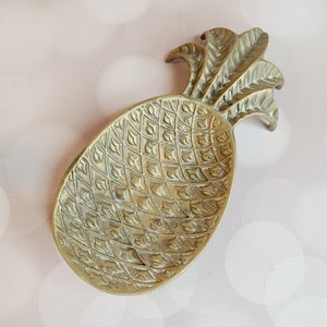 Vintage Brass Pineapple Trinket Dish