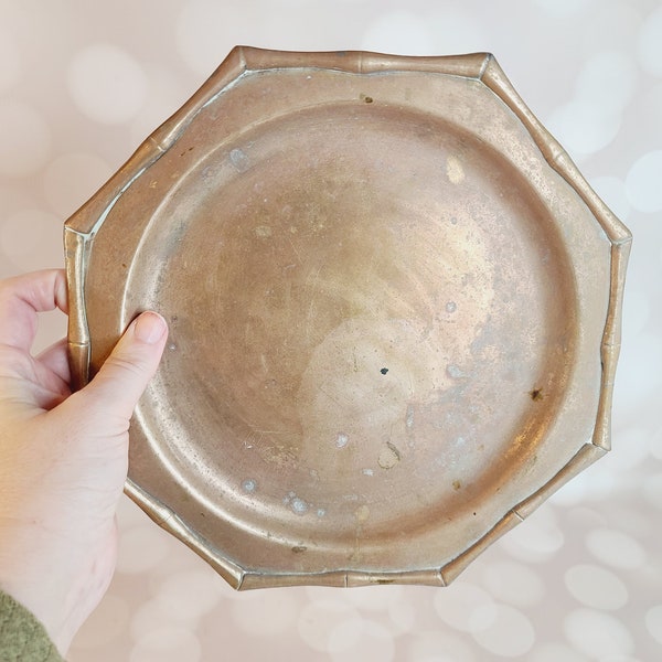 Vintage Brass Tray Etsy
