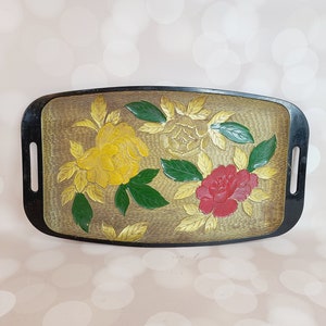 Vintage Shirokiya Tray, Floral