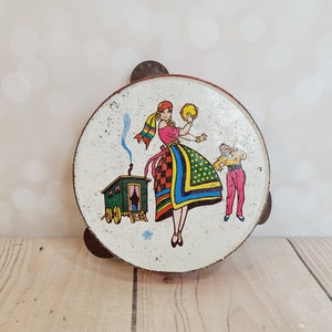 Vintage Tambourine Toy