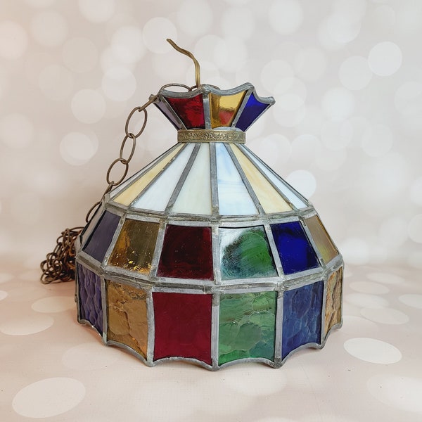 Stained Glass Chandelier Lighting Etsy