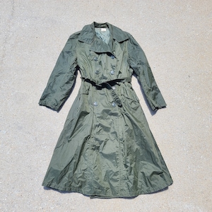 Vintage Military Trench Rain Coat, 1970s