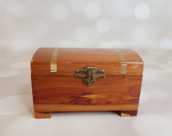 Vintage Wood Jewelry Box