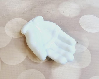 Vintage Milk Glass Hand Dish