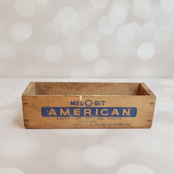 Vintage Mel-O-Bit American Cheese Box