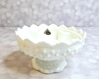 Vintage Fenton Hobnail Candle Holder