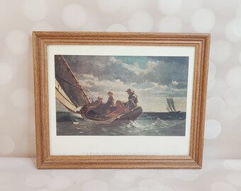 Vintage Breezing Up Nautical Art
