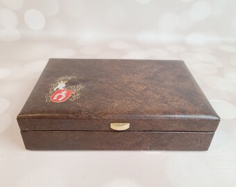 Joyero antiguo de imitación de piel Lord Buxton