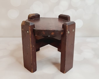 Vintage Rustic Wood Stand