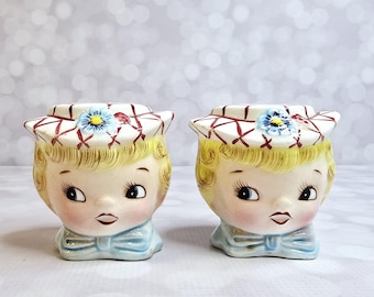 Vintage Miss Dainty Salt and Pepper Shakers