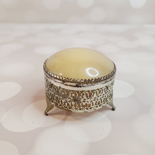 Vintage Filigree Trinket Box