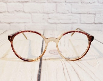 Vintage Pink Marble Eye Glasses Frames