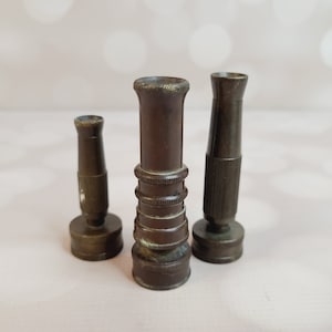 Ugello per tubo vintage in ottone, set di 3