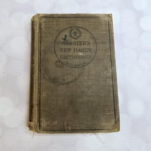 Antique Webster&#39;s New Handy Dictionary, 1927