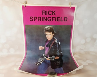 Vintage Rick Springfield Poster, 1982