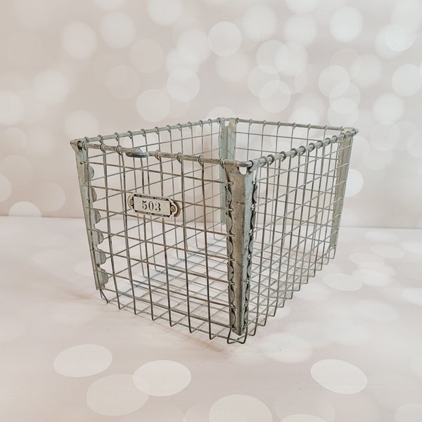 Vintage Locker Basket