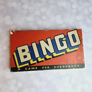 Jeu de bingo vintage