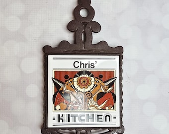 Vintage Chris' Kitchen Tile Trivet