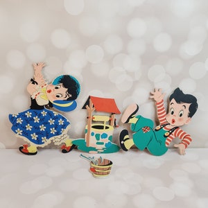 Vintage Jack and Jill Wall Art