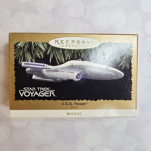 Vintage USS Voyager Star Trek Ornament, 1996