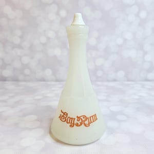 Vintage Milk Glass Bay Rum Barber Bottle