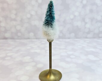 Vintage Winter Bottlebrush Tree Decoration