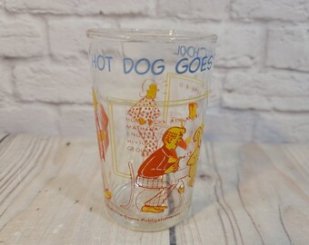 Vintage Hot Dog Glass