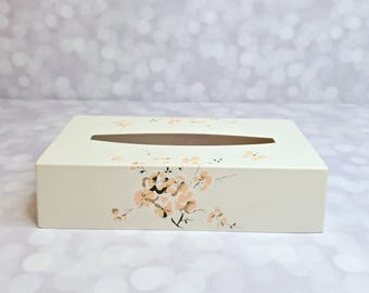 Vintage Cherry Blossom Tissue Box Cover
