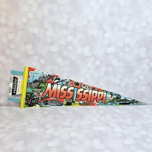 Vintage Mississippi Souvenir Pennant