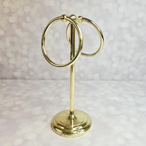 Vintage Brass Towel Stand