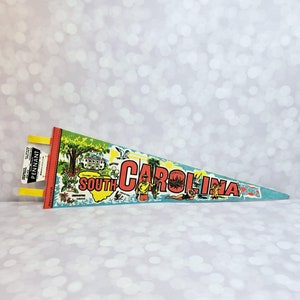 Vintage South Carolina Souvenir Pennant